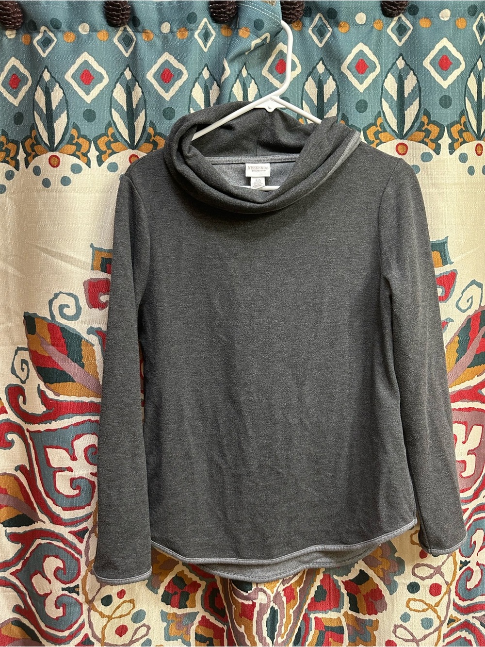 Chico's Gray Cowl Neck Sweater